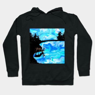 Grazing Elk Hoodie